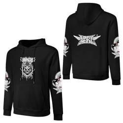 JALCH Babymetal Schwarz Baumwolle Hoodie Herren Kapuzenpullover Langarm Sweatshirts mit Taschen Oberbekleidung Pullover Für Männer von JALCH