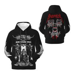 JALCH Babymetal Schwarz Hoodie Herren Kapuzenpullover Langarm Sweatshirts mit Taschen lässige Oberbekleidung Pullover Für Männer von JALCH