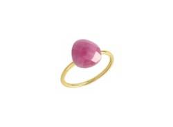 Fingerring JAMELLI "925/- Sterling Silber" Fingerringe Gr. 052 (16,6), 4,05ct. ct, Silber 925 (Sterlingsilber), gelb (gelb, pink) Damen Fingerringe von JAMELLI