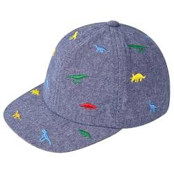 JANGANNSA Baby Children's Baseball Cap for Boys Girls Summer UV Hat Baby Breathable Cap Adjustable Dinosaur Flat Cap von JANGANNSA