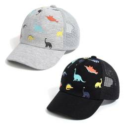 JANGANNSA Children's Baseball Cap Dinosaur Horn Summer UV Children's Hat for Boys Girls 2-4 Years von JANGANNSA