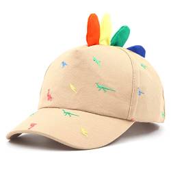 JANGANNSA Kinder Baseball Cap Dinosaurier Horn Mütze Sommer UV kindermütze für Junge Mädchen 2-8 Jahre von JANGANNSA