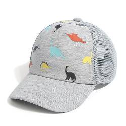 JANGANNSA Kinder Baseball Cap Dinosaurier Mütze Sommer Mesh Hut UV kindermütze für Junge Mädchen 2-8 Jahre von JANGANNSA