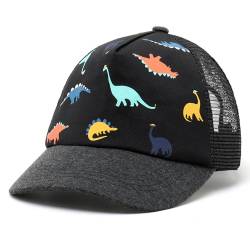 JANGANNSA Kinder Baseball Cap Dinosaurier Mütze Sommer Mesh Hut UV kindermütze für Junge Mädchen 2-8 Jahre von JANGANNSA