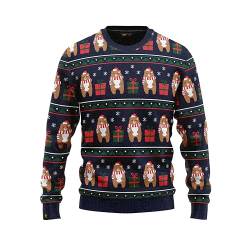 JAP Christmas Bär und Geschenk - Lustiger Hässlicher Weihnachtspullover Für Damen und Herren Ugly Christmas Sweater - L von JAP Christmas