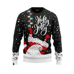 JAP Christmas Let it Glow mit LED Lampe - Lustiger Hässlicher Weihnachtspullover Für Damen und Herren Ugly Christmas Sweater - M von JAP Christmas