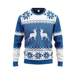 JAP Classic Blau - Lustiger Hässlicher Weihnachtspullover Für Damen und Herren Ugly Christmas Sweater - 2XL von JAP Christmas