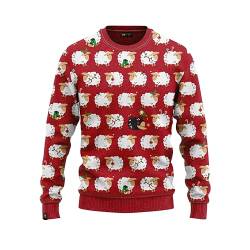 JAP Die Schafe - Lustiger Hässlicher Weihnachtspullover Für Damen und Herren Ugly Christmas Sweater - L von JAP Christmas