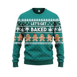 JAP Lets Get Baked - Lustiger Hässlicher Weihnachtspullover Für Damen und Herren Ugly Christmas Sweater - 2XL von JAP Christmas