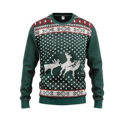 JAP Rentiertrio - Lustiger Hässlicher Weihnachtspullover Für Damen und Herren Ugly Christmas Sweater - 4XL von JAP Christmas