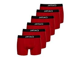 JARAQ Bambus Herren Unterhose Boxershorts 6er Pack Perfekte Passform Anti Loch (2004 - Bordo, 3XL) von JARAQ