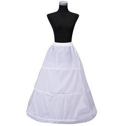 JAWSEU Unterrock Damen Brautkleid Reifrock Petticoat Unterrock Kleid, 3 Ring Verstellbarer Petticoat, Brautkleider Petticoat für Brautkleider Abschlussball von JAWSEU