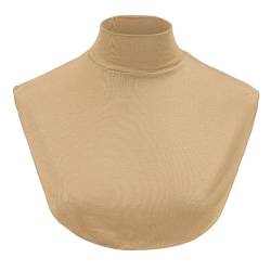 JAWSEU Women's Removable Fake Collar, Rollkragen aus Baumwolle Warm Blusenkragen Einsatz falscher Kragen künstliche Rollkragen Bluse für Damen halbe Bluse für Formelle Kleidung Blusen Pullover von JAWSEU