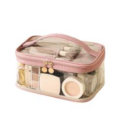 Kosmetiktasche Tragbare Makeup Tasche Reise-Kulturbeutel für Toilettenartikel Schminktasche Handtasche Damen Mäppchen Makeup Bag Kosmetiktaschen Reißverschluss Organizer Tasche Münztasche von JAWSEU