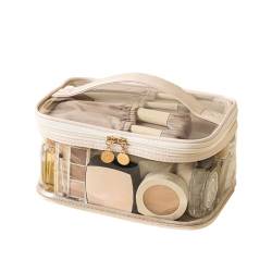 Kosmetiktasche Tragbare Makeup Tasche Reise-Kulturbeutel für Toilettenartikel Schminktasche Handtasche Damen Mäppchen Makeup Bag Kosmetiktaschen Reißverschluss Organizer Tasche Münztasche von JAWSEU