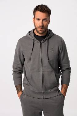 Große Größen JAY-PI Hoodie-Jacke, Herren, grau, Größe: 5XL, Baumwolle/Viskose, JAY-PI von JAY-PI