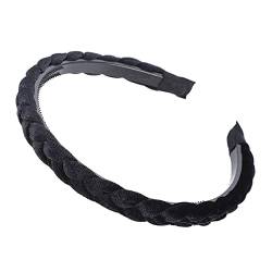 Fashion Shiny Weaving Hair Hoop geflochtenes gepolstertes Stirnband für Frauen Haarband Mädchen Lünette Kopfschmuck Haarschmuck,0382,A von JAZIEL
