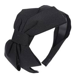 Plaid Bow Knot Wide Stirnband Damen Stirnbänder Mode Stirnband Lünette Kopfbedeckung,Schwarz,Einheitsgröße von JAZIEL