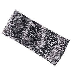 Winter breites Strickkreuz Stirnband für Damen Mode einfarbig elastisch Yoga Turban Bandage Bandanas Haarbänder, 36, Einheitsgröße von JAZIEL