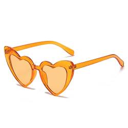 JBINNGROUSE Herzförmige Sonnenbrille für Damen, Braut-Sonnenbrille, Junggesellinnenabschied, Vintage-Katze, Mod, Hochzeits-Sonnenbrille (10) von JBINNGROUSE