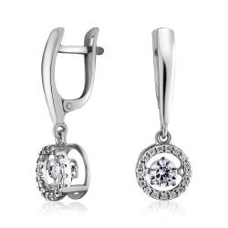 JC Jeweller Carat Damen Ohrringe Silber 925 tanzendes Zirkon (Elegant) von JC JEWELLER CARAT