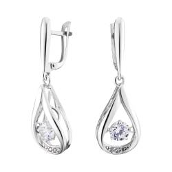 JC Jeweller Carat Damen Ohrringe Silber 925 tanzendes Zirkon (Tropfen) von JC JEWELLER CARAT