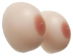 Brustvergrößerer aus Silikon Selbstklebende Silikonbrüste, 1 Paar, künstliche Brüste, runde Form, falsche Brüste for Mastektomie, BH-Pad-Vergrößerer, Crossdresser ( Color : Skin Tone (Non-stick) , Siz von JCAKES