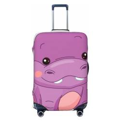 JCAKES Crown and Lips Gepäckabdeckung, Personalisierte Gepäckabdeckungen Trolley Case Protector Fashion Printed Washable Elastic Travel Suitcase Cover, 45.72-81.28cm, Cartoon Lila, M von JCAKES