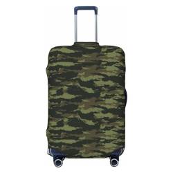 JCAKES Crown and Lips Gepäckabdeckung, Personalisierte Gepäckabdeckungen Trolley Case Protector Fashion Printed Washable Elastic Travel Suitcase Cover, 45.72-81.28cm, camouflage, L von JCAKES