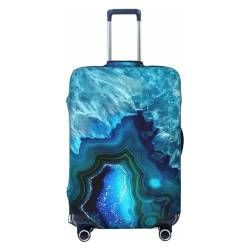 JCAKES Honey Bee Gepäckabdeckung, Personalisierte Gepäckabdeckungen Trolley Case Protector, Fashion Printed Washable Elastic Travel Suitcase Cover, 45.72-81.28cm, Blau, S von JCAKES