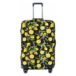 JCAKES Honey Bee Gepäckabdeckung, Personalisierte Gepäckabdeckungen Trolley Case Protector, Fashion Printed Washable Elastic Travel Suitcase Cover, 45.72-81.28cm, Gelbe Zitrone., L von JCAKES