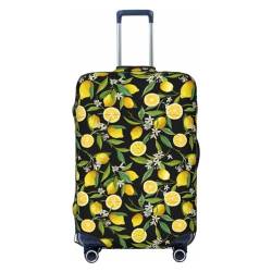 JCAKES Honey Bee Gepäckabdeckung, Personalisierte Gepäckabdeckungen Trolley Case Protector, Fashion Printed Washable Elastic Travel Suitcase Cover, 45.72-81.28cm, Gelbe Zitrone., S von JCAKES