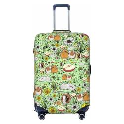 JCAKES Honey Bee Gepäckabdeckung, Personalisierte Gepäckabdeckungen Trolley Case Protector, Fashion Printed Washable Elastic Travel Suitcase Cover, 45.72-81.28cm, Meerschweinchen, M von JCAKES