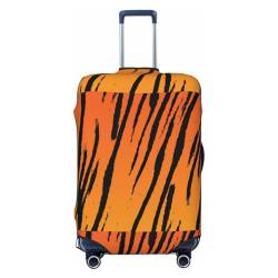 JCAKES Honey Bee Gepäckabdeckung, Personalisierte Gepäckabdeckungen Trolley Case Protector, Fashion Printed Washable Elastic Travel Suitcase Cover, 45.72-81.28cm, Tiger-Streifen, L von JCAKES