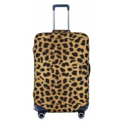 JCAKES Leopard Animal Print Gepäckabdeckung, Personalisierte Gepäckabdeckungen Trolley Case Protector, Mode Gedruckt Waschbar Elastische Reisekofferabdeckung 45,72-81,28 cm, Leopardenmuster, XL von JCAKES