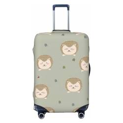 JCAKES Pizza 3D Gepäckabdeckung, Personalisierte Gepäckabdeckungen Trolley Case Protector, Fashion Printed Washable Elastic Travel Suitcase Cover, 45.72-81.28cm, Viele Igel, L von JCAKES