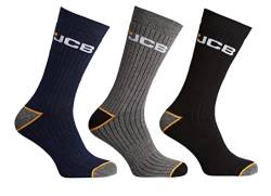 3 Paar Herren Socken JCB Outdoor Activity – aus Offizielle JCB – farblich sortiert – UK Größe 9–12 von JCB