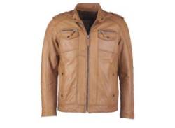 Bikerjacke JCC "1101019-2" Gr. 3XL, braun (cognac) Herren Jacken Übergangsjacken von JCC