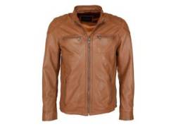 Bikerjacke JCC "31020219Ecom" Gr. S, braun (cognac) Herren Jacken Übergangsjacken von JCC