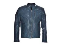 Bikerjacke JCC "31020346" Gr. 52, blau (sea port) Herren Jacken Übergangsjacken von JCC