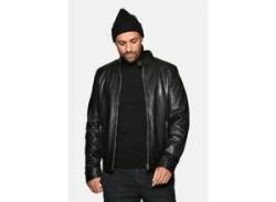 Bikerjacke JCC "31020355" Gr. 50, schwarz (black) Herren Jacken Übergangsjacken von JCC