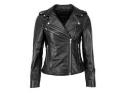 Bikerjacke JCC "31020356" Gr. L, schwarz (black) Damen Jacken Übergangsjacken von JCC