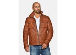 Bikerjacke JCC "3102101BI" Gr. 56, braun (cognac) Herren Jacken Übergangsjacken von JCC