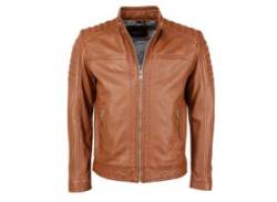 Bikerjacke JCC "51155" Gr. 46, braun (cognac) Herren Jacken Übergangsjacken von JCC