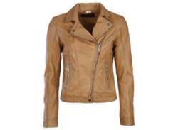 Bikerjacke JCC "8167" Gr. 36, braun (teak) Damen Jacken Übergangsjacken von JCC