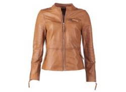 Bikerjacke JCC "DI-002" Gr. 38, braun (cognac) Damen Jacken Übergangsjacken von JCC