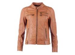 Bikerjacke JCC "Sirpa" Gr. 36, braun (dark cognac) Damen Jacken Übergangsjacken von JCC