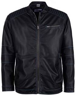 JCC Herren Jacke - Blaue Steppnähte 44054 58 Schwarz von JCC