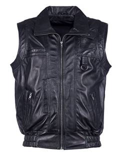 JCC Herren Lederweste Bigvest2 Black 46 von JCC