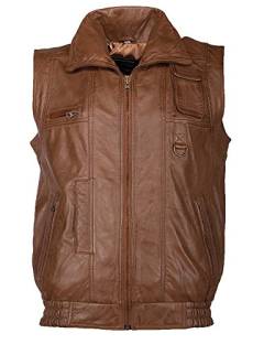 JCC Herren Lederweste Bigvest2 Cognac 54 von JCC